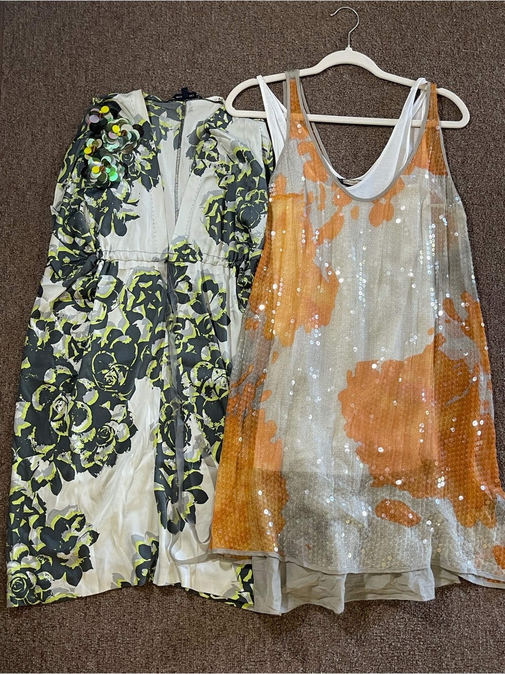 2 Rozae Nichols Silk & Sequin dress